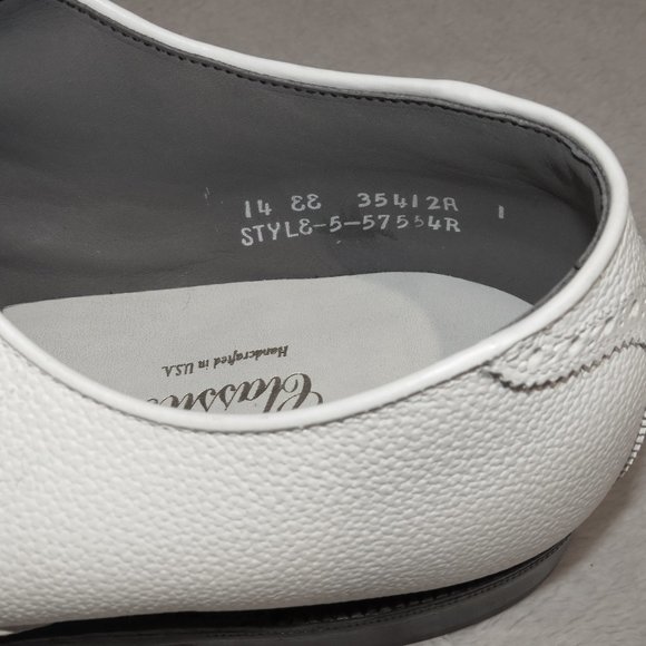 Footjoy Classics White Wingtips Golf Shoes Metal Spikes 57554 NWOB 14 EE main image 10